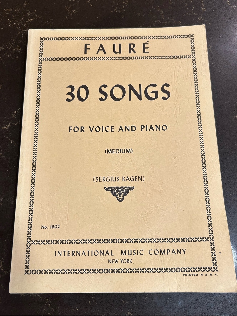 FAURÉ 30 Songs for Voice and Piano